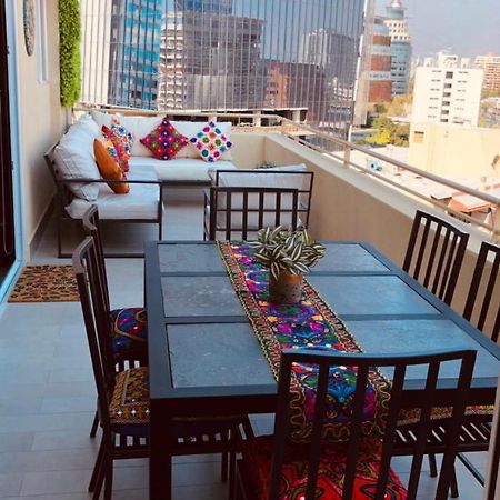 Apartament Condo Amueblado, Encomenderos 200 El Golf, Las Condes Santiago Con Vista Al Costanera Center מראה חיצוני תמונה