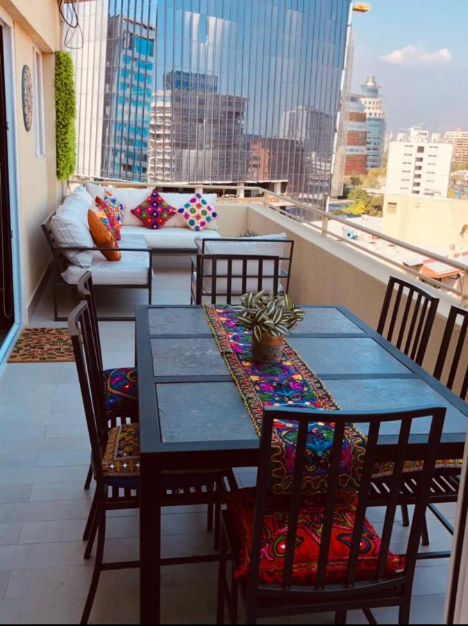 Apartament Condo Amueblado, Encomenderos 200 El Golf, Las Condes Santiago Con Vista Al Costanera Center מראה חיצוני תמונה